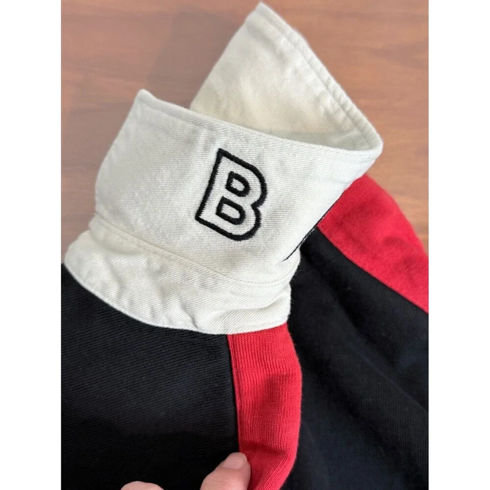 Banana Republic Long-Sleeve Colorblock Rugby Shirt Embroidered Under Collar M